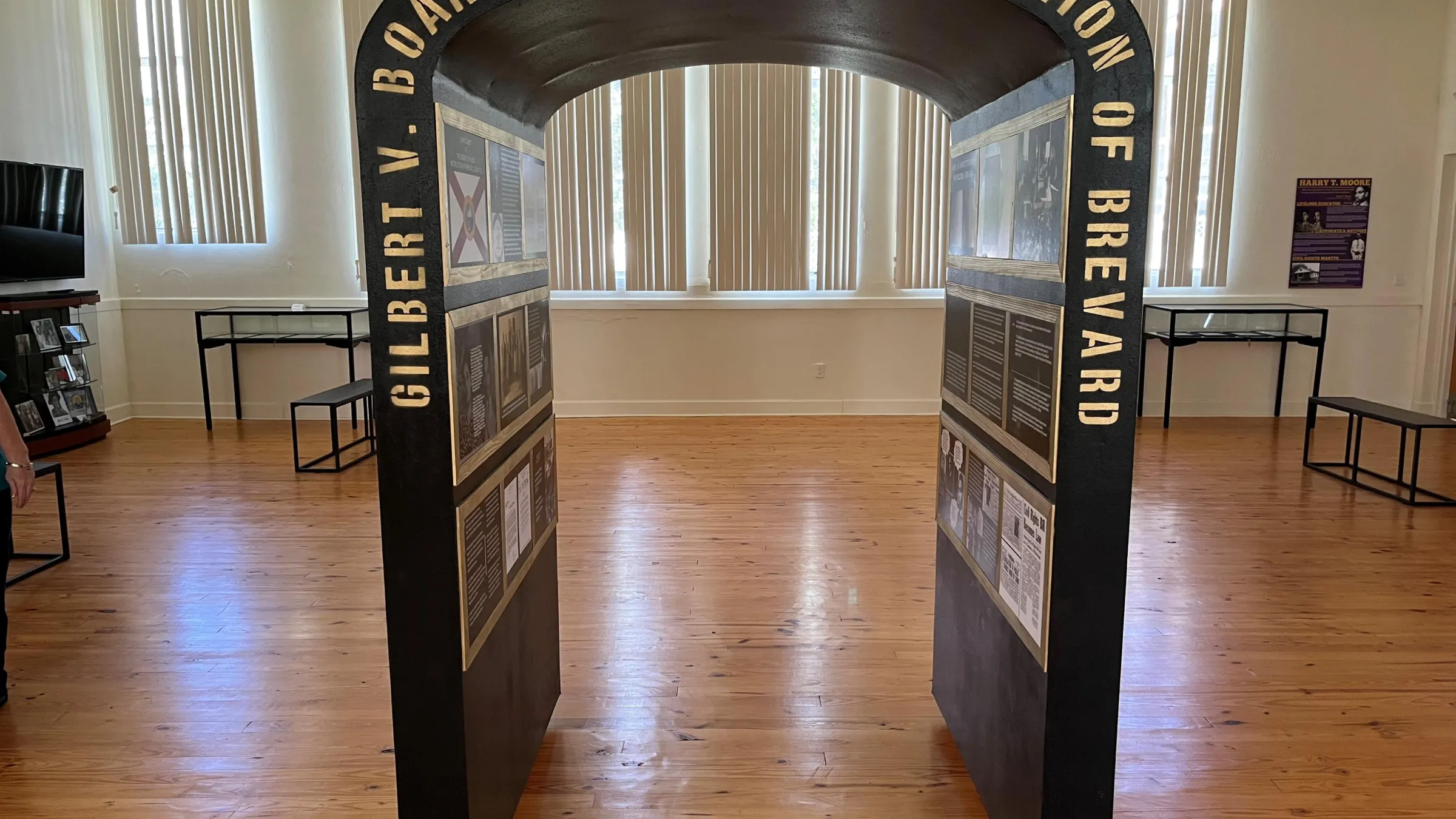 Front view of Gilbert Exhibit at the Collins Museum