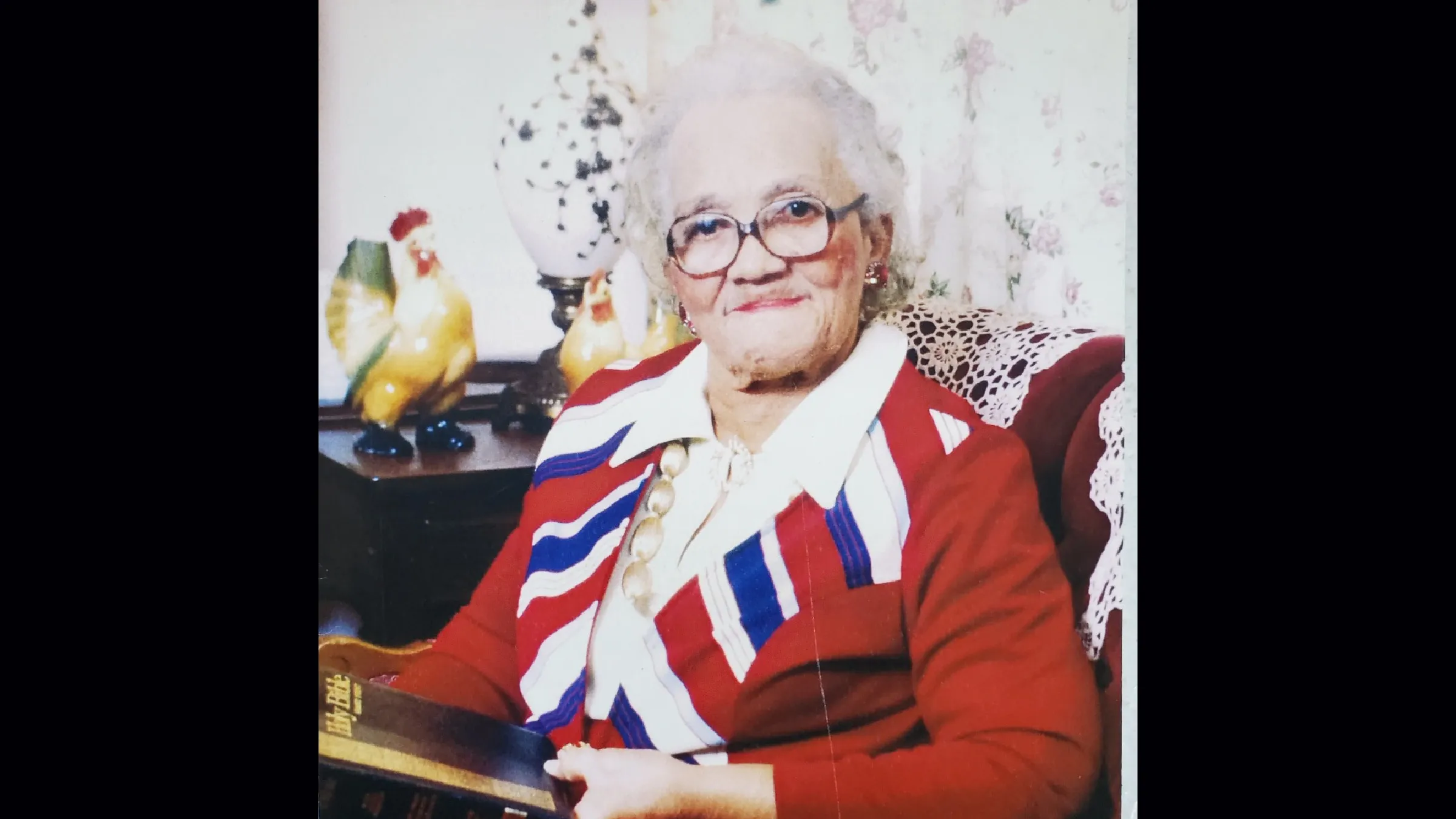 Rosa L. Jones sitting